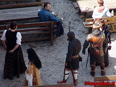 Mittelalter-Frühjahrs-Markt auf Burg Aggstein / Niederösterreich / April 2005