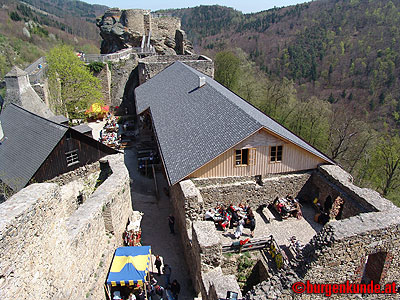 Mittelalter-Frühjahrs-Markt auf Burg Aggstein / Niederösterreich / April 2005