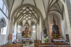 Das Kircheninnere von Arbing dominiert gotische Architektur.