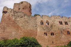 Burg Kintzheim mit der Greifvogelwarte im Elsass