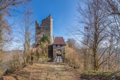 Gesamtansicht der Ruine Haichenbach