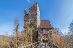 Gesamtansicht der Ruine Haichenbach