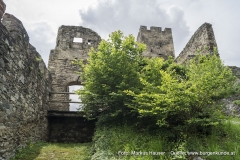 Der Torbau zur Hauptburg (links).