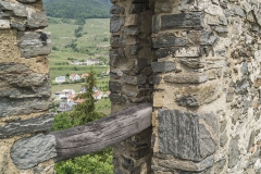 Rundbogige Türöffnung im Bereich des Palas, vmtl. aus Umbauten zwischen dem 14. und 16. Jhdt.