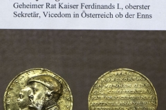 Medaille 1532 zeigt Johann Fernberger von Eggenberg d. Ä. mit 7-jährigen Sohn Ulrich.