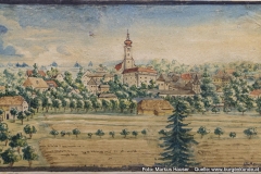 Historische Ansicht von Vorchdorf aus dem Jahre 1803.