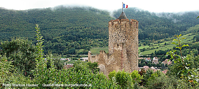 Burg Kaysersberg im Elsass (Frankreich)